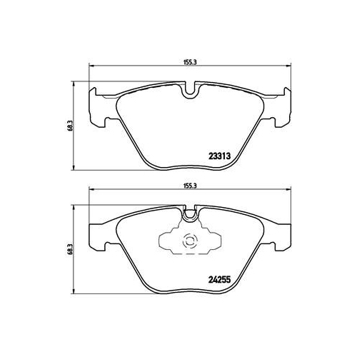 BREMBO Bremsbelagsatz, Scheibenbremse XTRA LINE