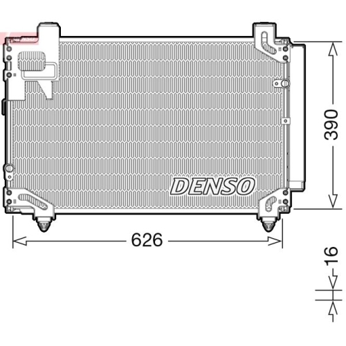 DENSO Kondensator, Klimaanlage