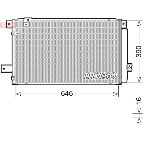 DENSO Kondensator, Klimaanlage