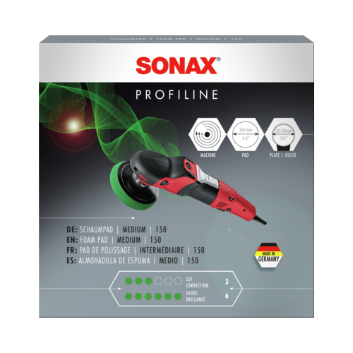 SONAX Stützteller, Poliermaschine SchaumPad medium 150