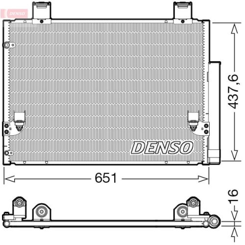 DENSO Kondensator, Klimaanlage