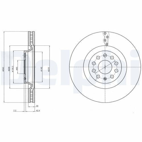 DELPHI Bremsscheibe