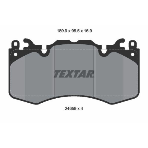 TEXTAR Bremsbelagsatz, Scheibenbremse