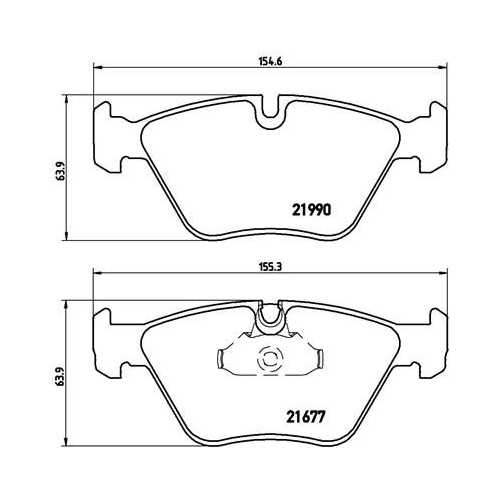 BREMBO Bremsbelagsatz, Scheibenbremse PRIME LINE