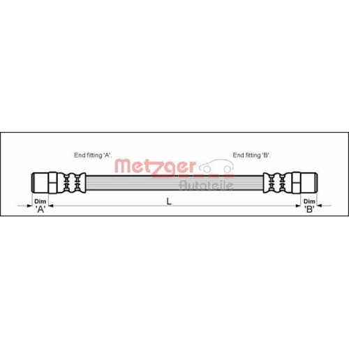 METZGER Bremsschlauch