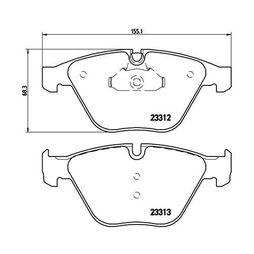 BREMBO Bremsbelagsatz, Scheibenbremse PRIME LINE