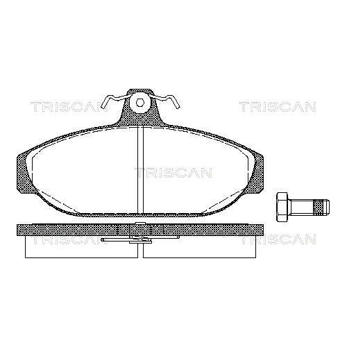 TRISCAN Bremsbelagsatz, Scheibenbremse