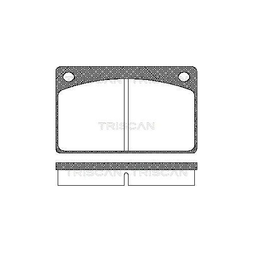 TRISCAN Bremsbelagsatz, Scheibenbremse
