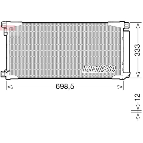 DENSO Kondensator, Klimaanlage