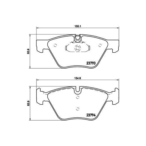 BREMBO Bremsbelagsatz, Scheibenbremse PRIME LINE