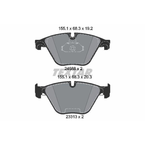 TEXTAR Bremsbelagsatz, Scheibenbremse Q+