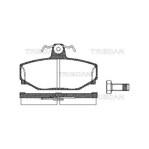 TRISCAN Bremsbelagsatz, Scheibenbremse