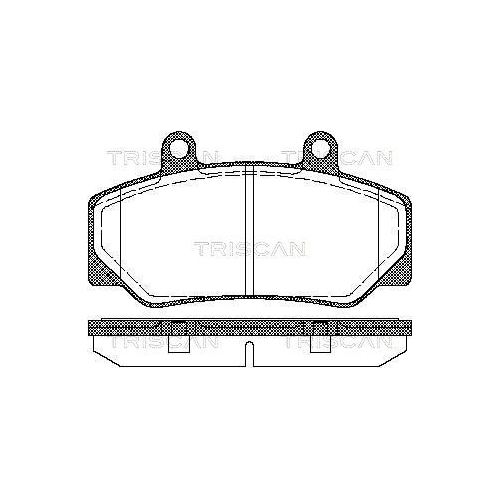 TRISCAN Bremsbelagsatz, Scheibenbremse
