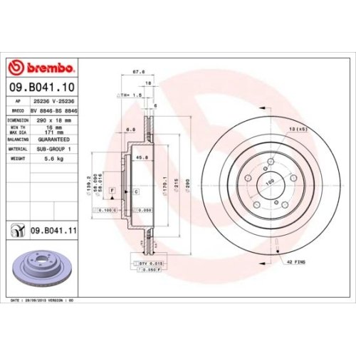 BREMBO Bremsscheibe PRIME LINE - UV Coated