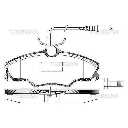 TRISCAN Bremsbelagsatz, Scheibenbremse