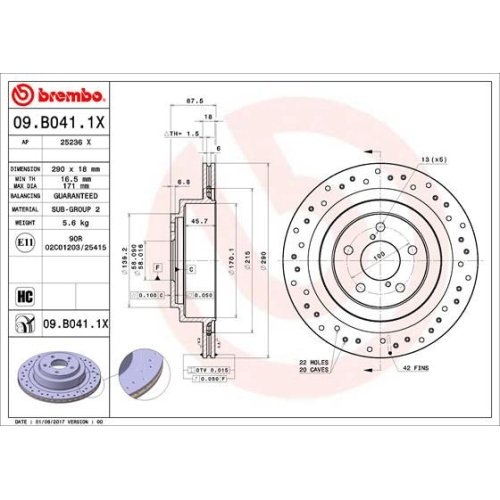 BREMBO Bremsscheibe XTRA LINE - Xtra