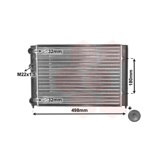 VAN WEZEL Kühler, Motorkühlung *** IR PLUS ***