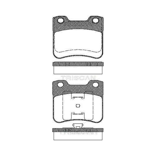 TRISCAN Bremsbelagsatz, Scheibenbremse