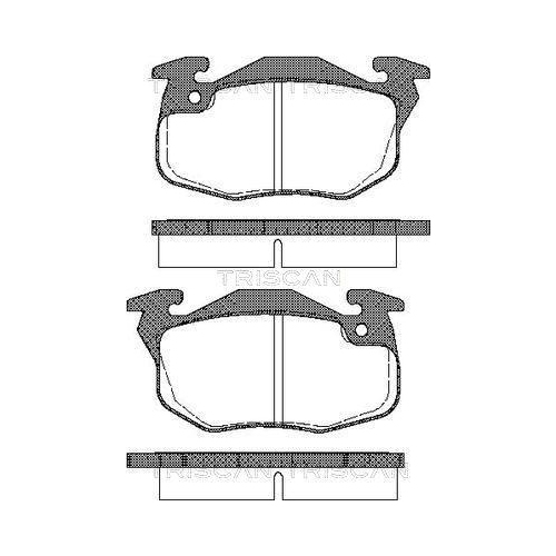 TRISCAN Bremsbelagsatz, Scheibenbremse