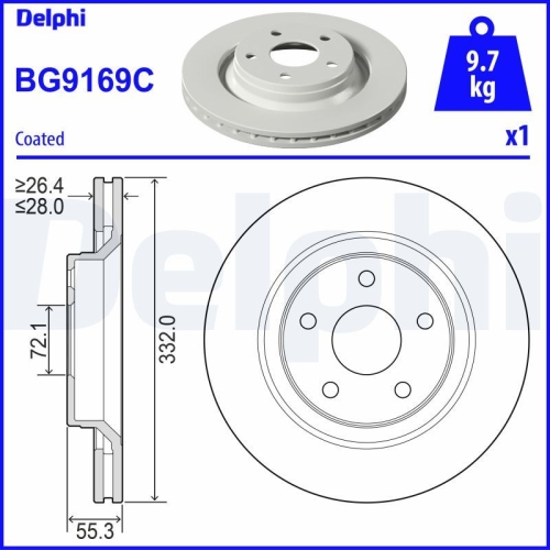 DELPHI Bremsscheibe