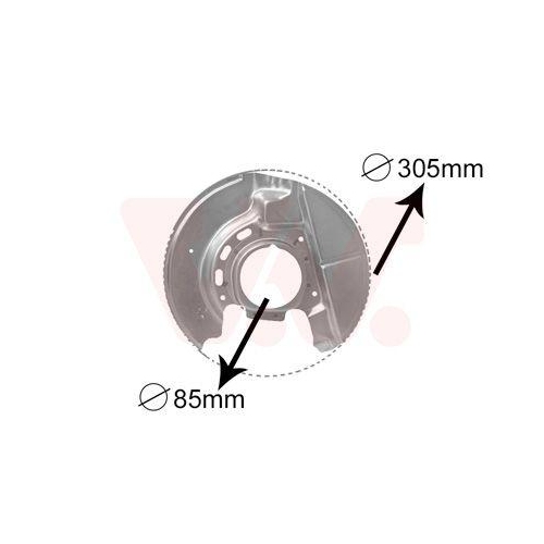 VAN WEZEL Spritzblech, Bremsscheibe