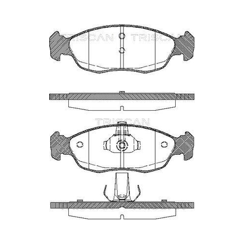 TRISCAN Bremsbelagsatz, Scheibenbremse