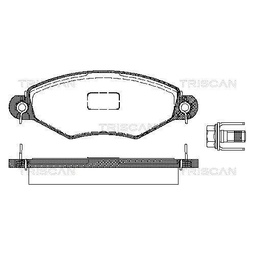TRISCAN Bremsbelagsatz, Scheibenbremse