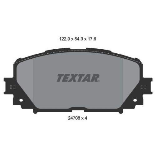 TEXTAR Bremsbelagsatz, Scheibenbremse