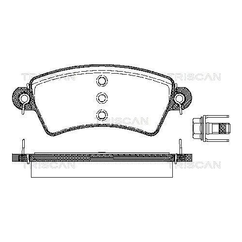 TRISCAN Bremsbelagsatz, Scheibenbremse