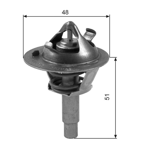 GATES Thermostat, Kühlmittel