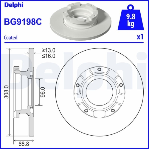 DELPHI Bremsscheibe