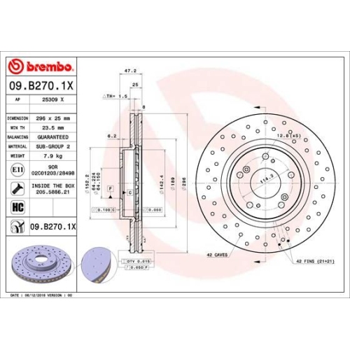 BREMBO Bremsscheibe XTRA LINE - Xtra