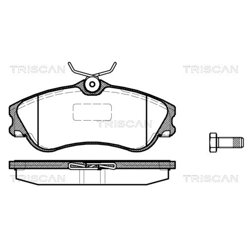 TRISCAN Bremsbelagsatz, Scheibenbremse