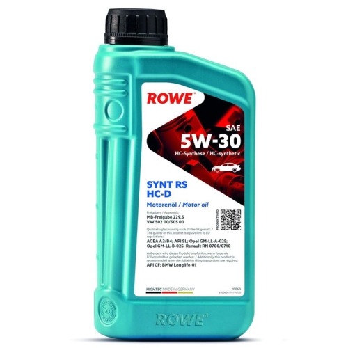 ROWE Motoröl HIGHTEC SYNT RS HC-D SAE 5W-30 (20060)