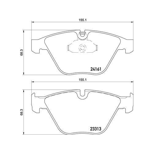 BREMBO Bremsbelagsatz, Scheibenbremse PRIME LINE