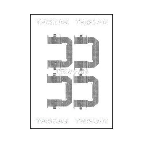 TRISCAN Zubehörsatz, Scheibenbremsbelag