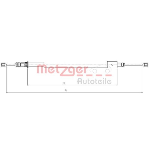 METZGER Seilzug, Feststellbremse