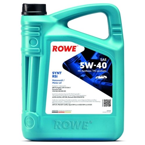 ROWE Motoröl HIGHTEC SYNT RSi SAE 5W-40 (20068)