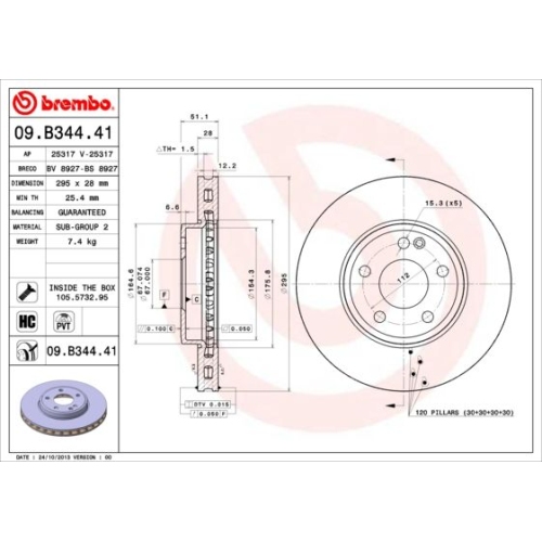 BREMBO Bremsscheibe PRIME LINE - UV Coated