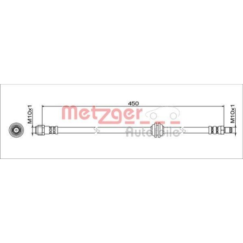 METZGER Bremsschlauch GREENPARTS