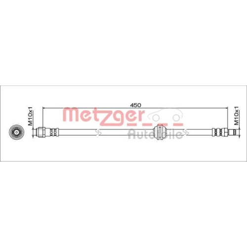 METZGER Bremsschlauch GREENPARTS