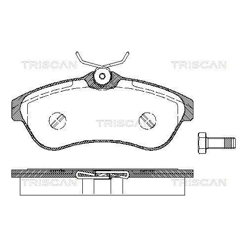 TRISCAN Bremsbelagsatz, Scheibenbremse