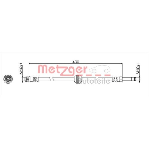 METZGER Bremsschlauch GREENPARTS