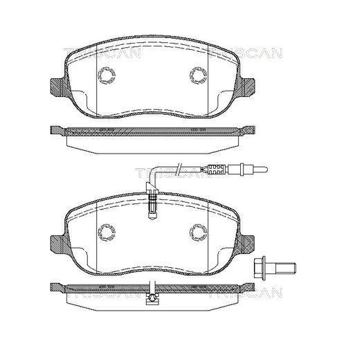 TRISCAN Bremsbelagsatz, Scheibenbremse
