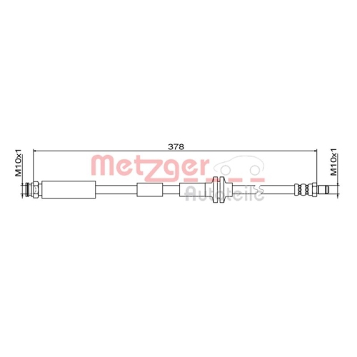 METZGER Bremsschlauch GREENPARTS