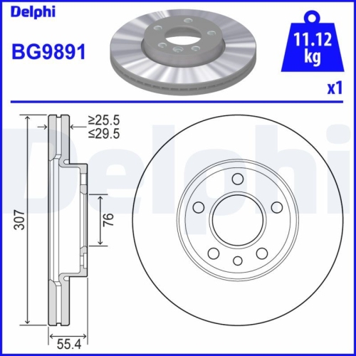 DELPHI Bremsscheibe