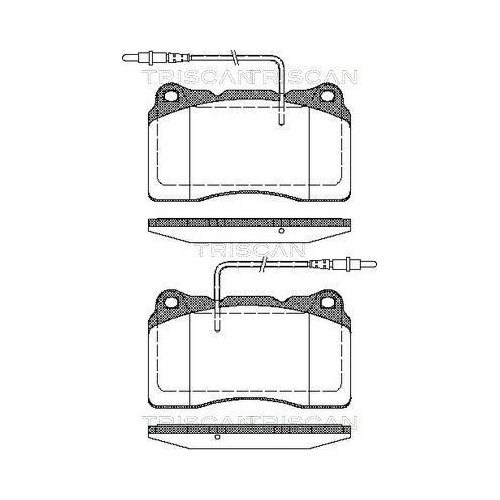 TRISCAN Bremsbelagsatz, Scheibenbremse