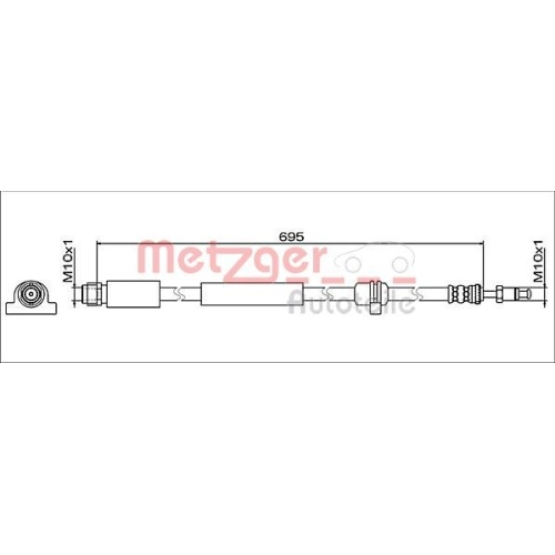 METZGER Bremsschlauch