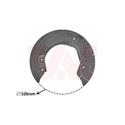 VAN WEZEL Spritzblech, Bremsscheibe