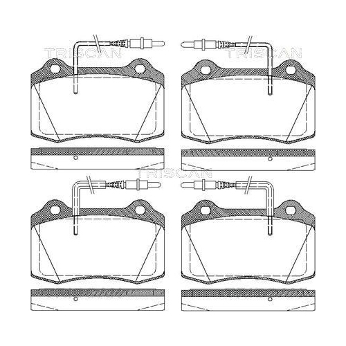 TRISCAN Bremsbelagsatz, Scheibenbremse